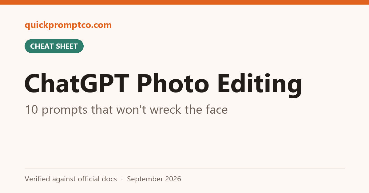 10 ChatGPT Photo Editing Prompts That Won’t Wreck the Face