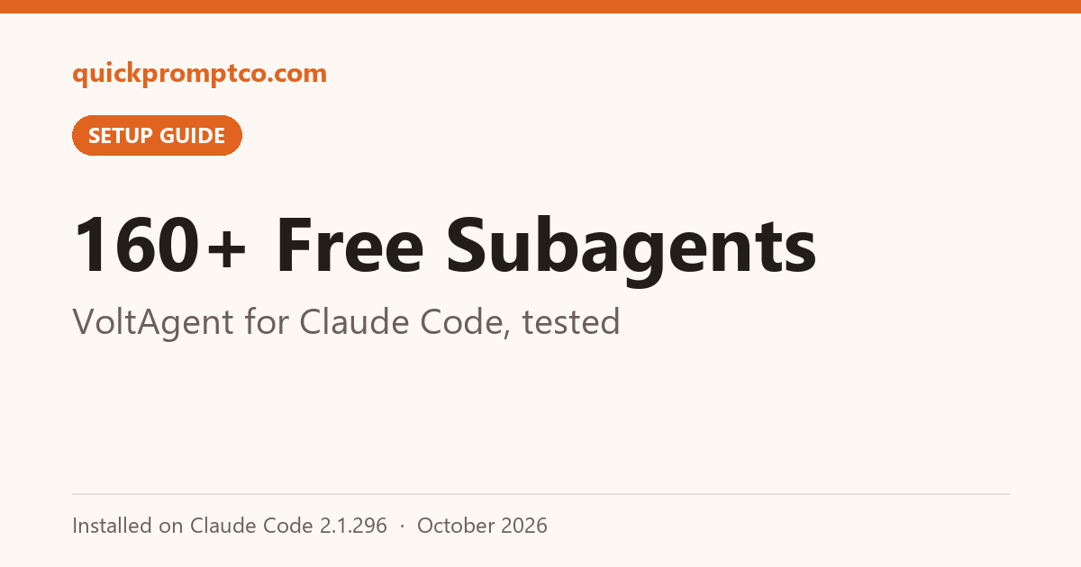 160+ Free Subagents: VoltAgent for Claude Code, tested