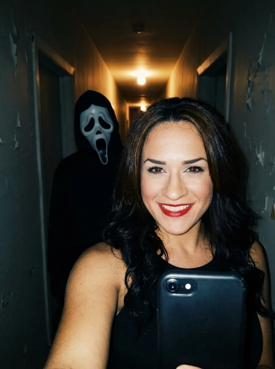 After: Ghostface selfie