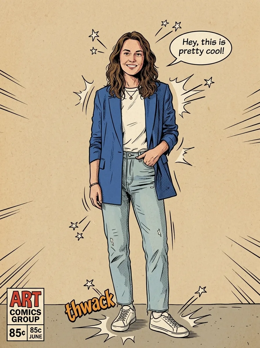 After: Comic-book panel